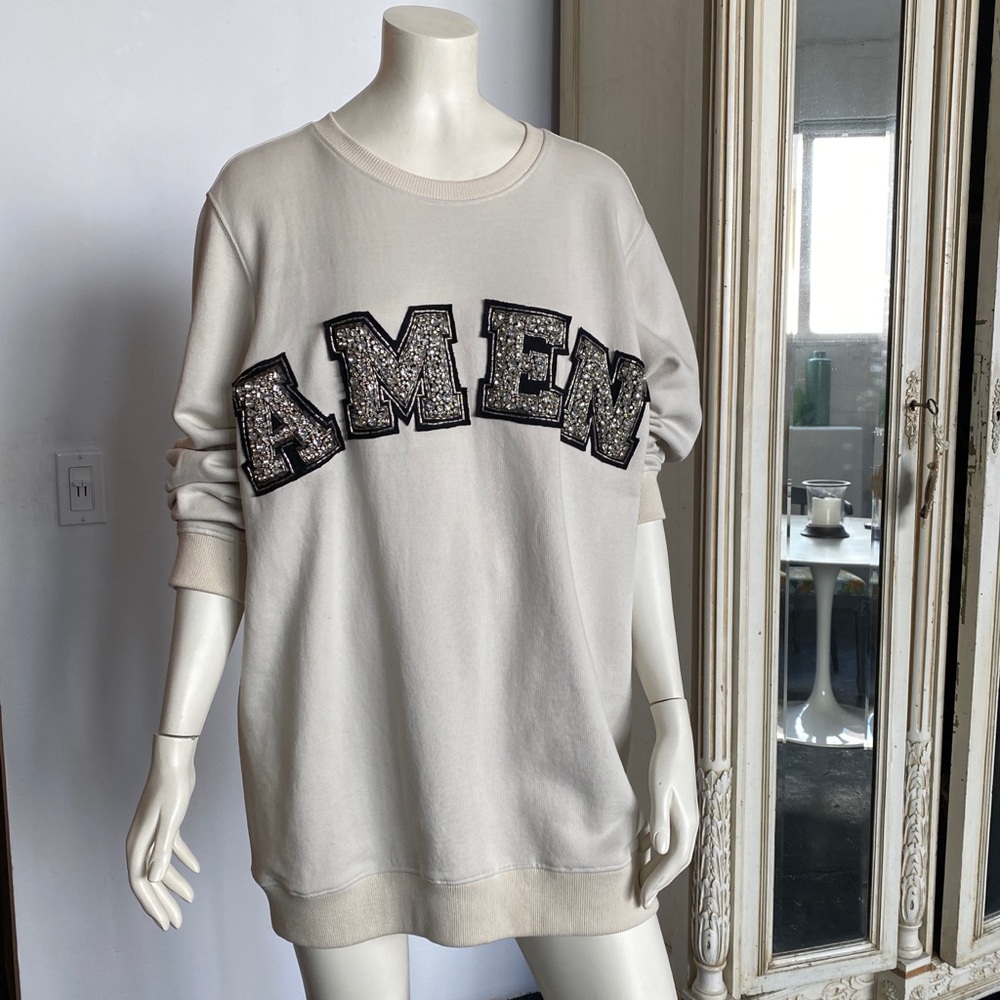 AMEN Couture Hand Embroidered Sweatshirt